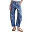 Womens Barrel Jeans High Waisted Baggy Boyfriend Wide Leg Denim Pants with Pockets | Amazon (US)