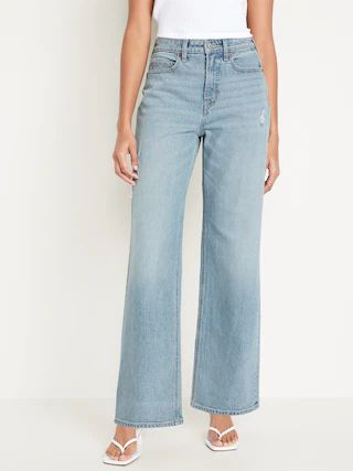 Curvy Extra High-Waisted Wide-Leg Jeans | Old Navy (US)