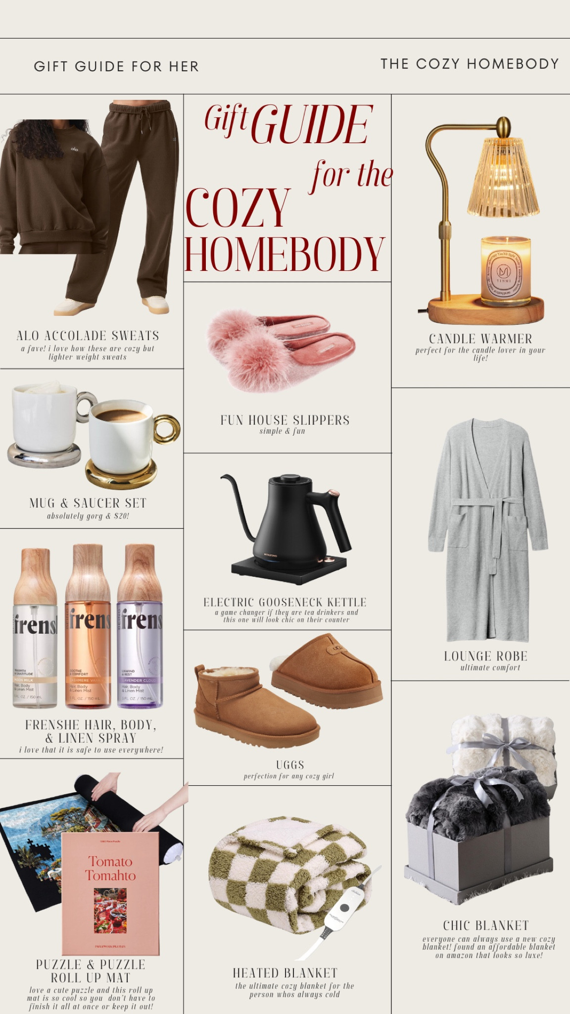 Gift guide for the Cozy Homebody 🏡☁️✨

#LTKHome #LTKHoliday #LTKGiftGuide