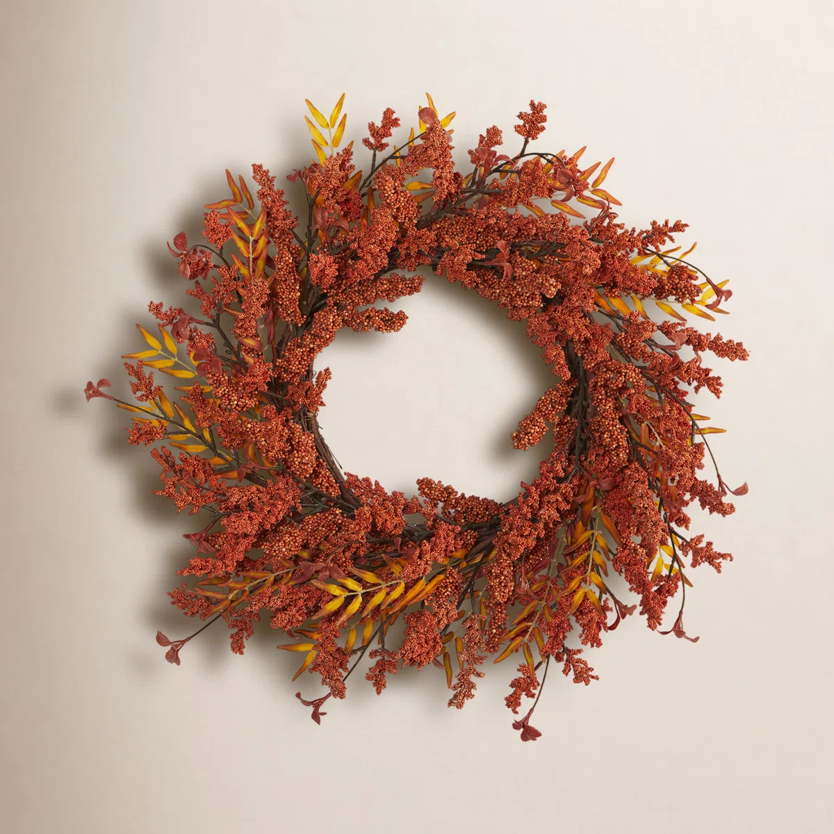 Faux Polyester 18'' Wreath | Wayfair North America