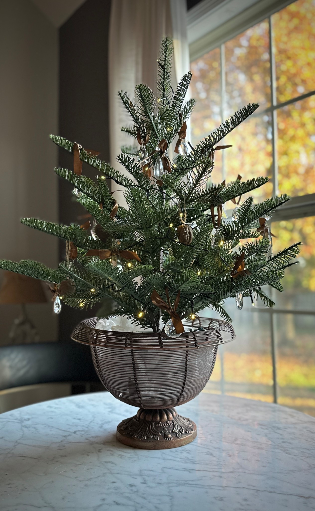 Charming little tabletop tree with sparkling with crystals.

#LTKSeasonal #LTKStyleTip #LTKHoliday