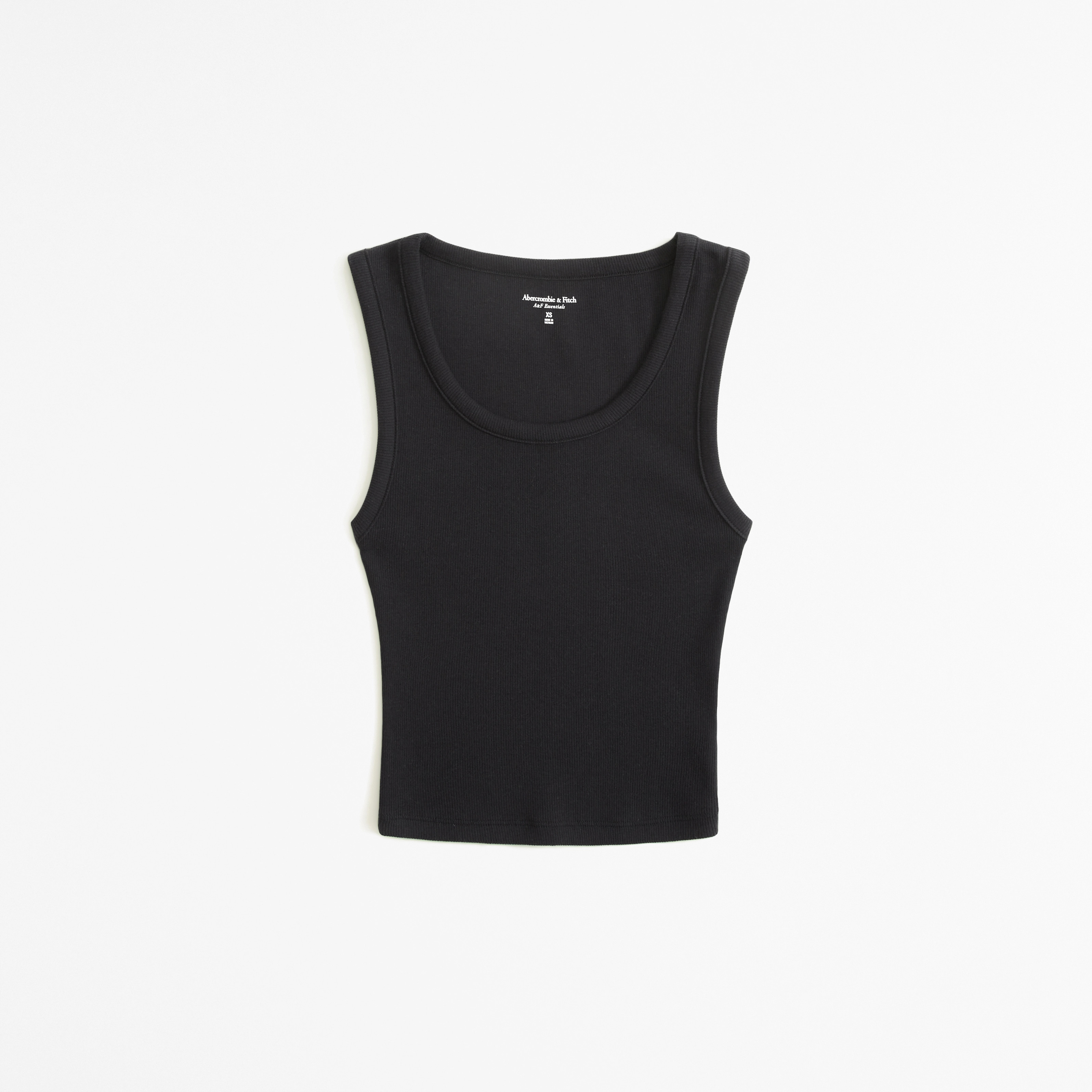 Essential High Scoopneck Rib Tank | Abercrombie & Fitch (US)