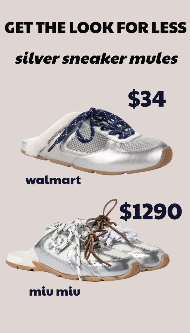 silver sneaker mules!
............
silver sneakers silver shoes silver mules shearling lined mules shearling mules open back sneakers open back shoes miu miu mules miu miu sneakers walmart shoes walmart mules walmart dupes miu miu dupes sneakers under $50 mules under $50 funky laces mixed laces mixed shoes laces fall shoes fall trends travel look casual shoes casual outfit ideas  

 #LTKxWalmart #LTKootd #LTKTravel