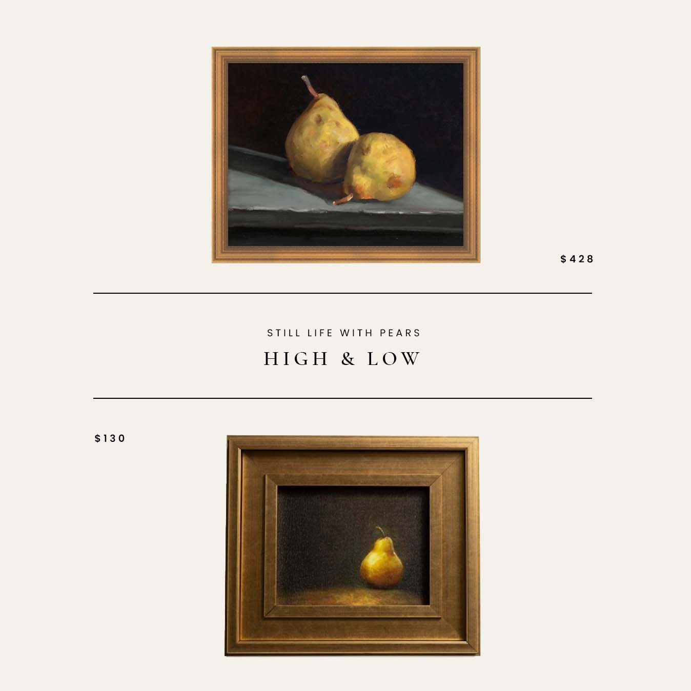 High / Low : Still Life with Pears Artwork 

 

#LTKHome