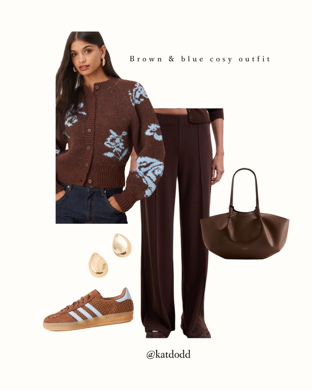 Brown floral cardigan 🤍 I absolutely love this straight in my basket!! And the matching trainers also on sale 🤍 what a cute combo!!!


ASOS adidas brown blue floral cardigan brown pleated knit trousers gazelle trainers brown shoulder bag H&M tear drop earrings 

#LTKautumn #LTKuk #LTKwinter