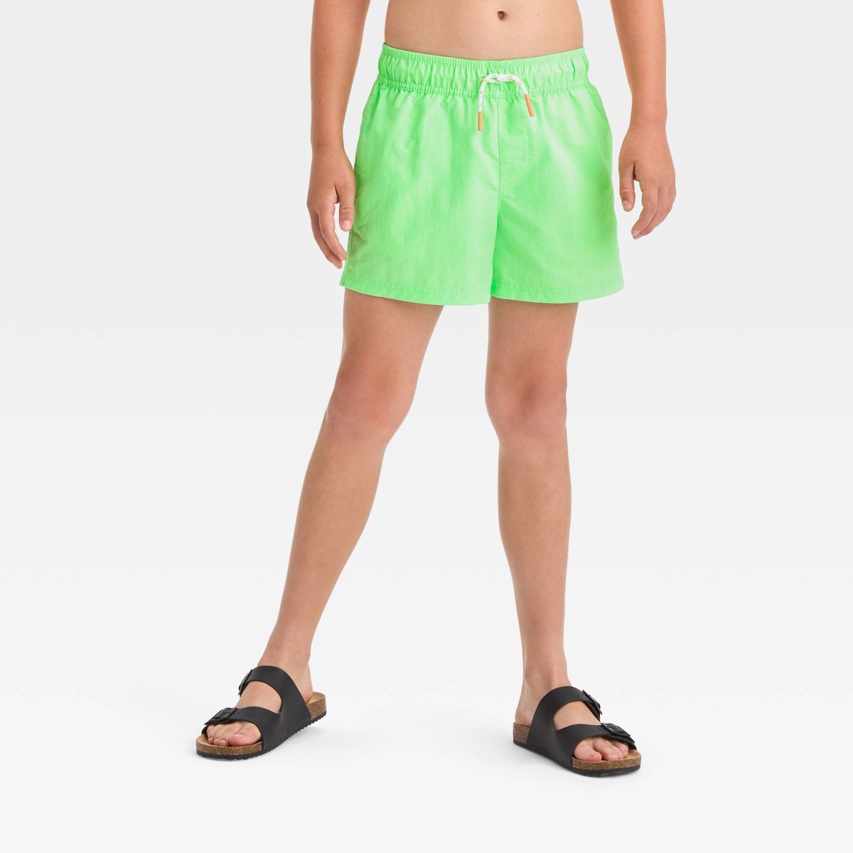 Boys' Snappy Solid Swim Shorts - art class™ Green | Target