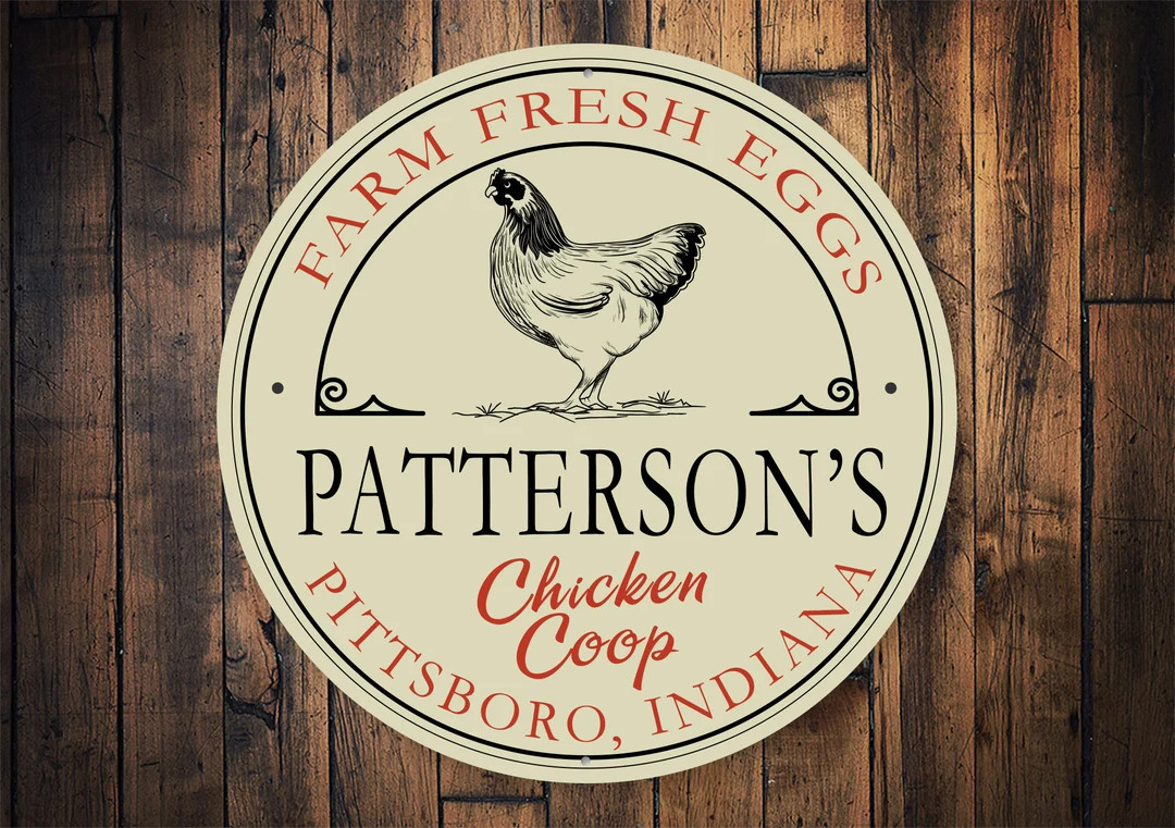 Farm Fresh Eggs Sign, Custom Chicken Sign, Custom Farm Sign, Chicken Coop Sign, Chicken Farm, Egg... | Etsy (US)