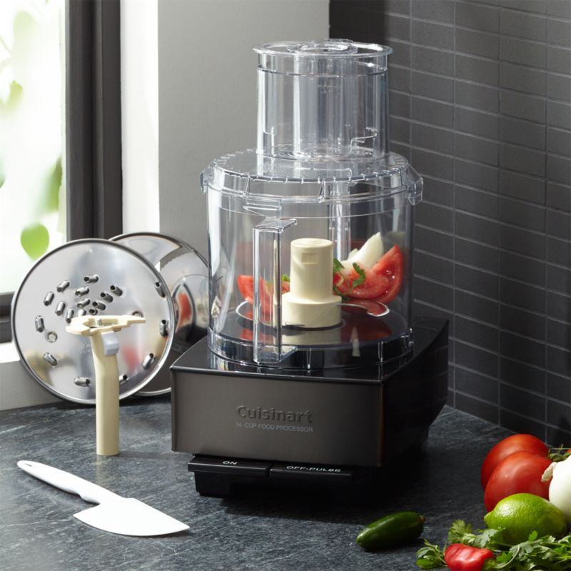 Cuisinart Custom 14 Extra-Large Black Stainless Steel 14-Cup Food Processor Chopper + Reviews | C... | Crate & Barrel