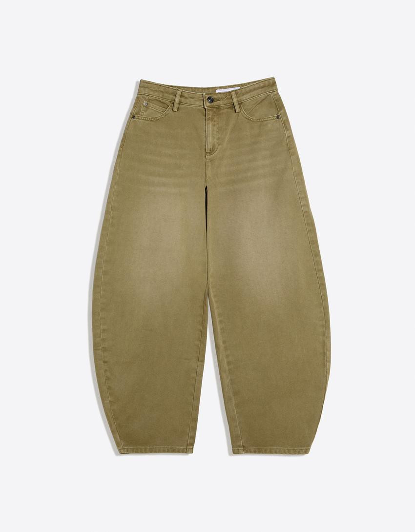 Barrel trousers - Women | Bershka UK