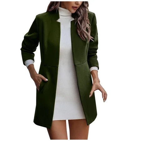 Blczomt Women s Down Jackets & Parkas Fitted Casual Tops Outwear Party Club Night Linen Tie Dye Blaz | Walmart (US)