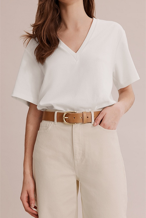 Casual Leather Belt | Country Road