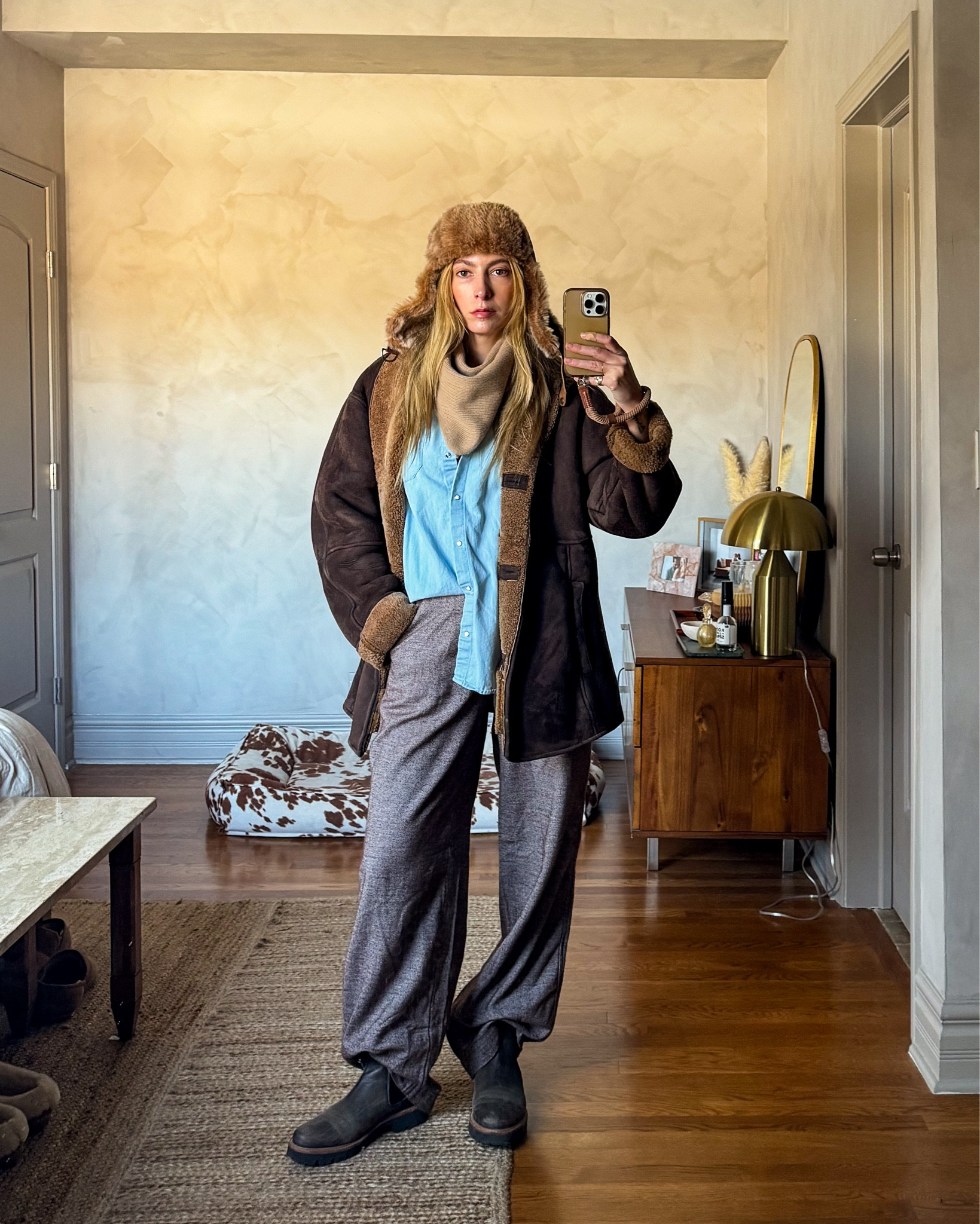 Coat is vintage LL Bean