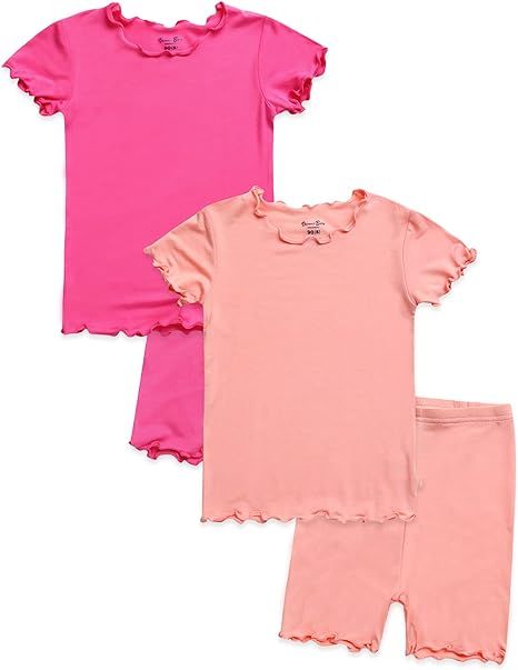 VAENAIT BABY - Pijama de viscosa para niñas y niños pequeños de 6 a 12 meses, 2 piezas, camise... | Amazon (US)