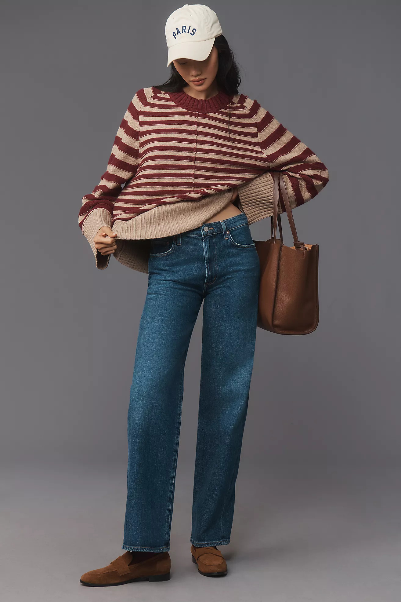AGOLDE Harper Mid-Rise Straight-Leg Jeans | Anthropologie (US)