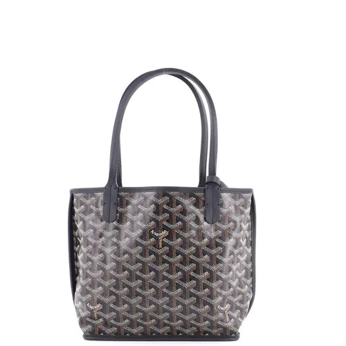 Pre-Owned Goyard Anjou Reversible Tote Coated Canvas Mini in Black at Nordstrom, Size X-Small | Nordstrom