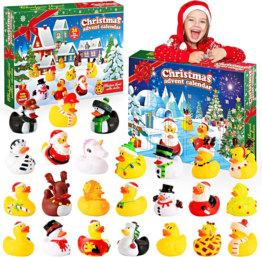 Advent Calendar 2024, Kids Rubber Ducks Gifts for Girls Boys Christmas Countdown Calendar 2024 Ch... | Amazon (US)
