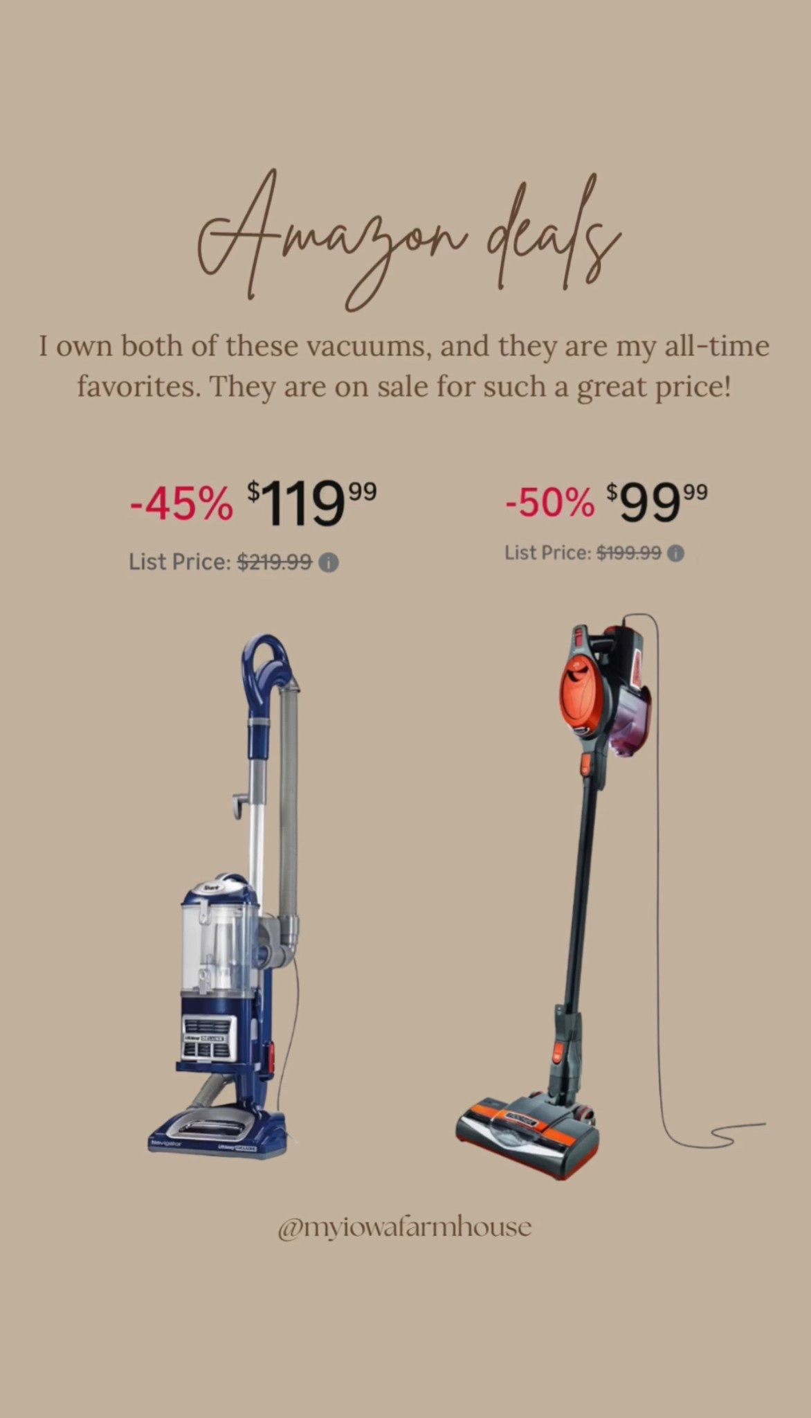 These shark vacuums are on sale on Amazon for such an amazing price. I own both of them and I love them. I use the larger one several times a week, and it works so great and does not hold in any icky smells like some vacuums do. It is the number one selling vacuum on Amazon! The smaller one is amazing for wood and tile floors, but also does great on carpet. It is lightweight and so easy to use.

#LTKSaleAlert #LTKHome #LTKmomlife