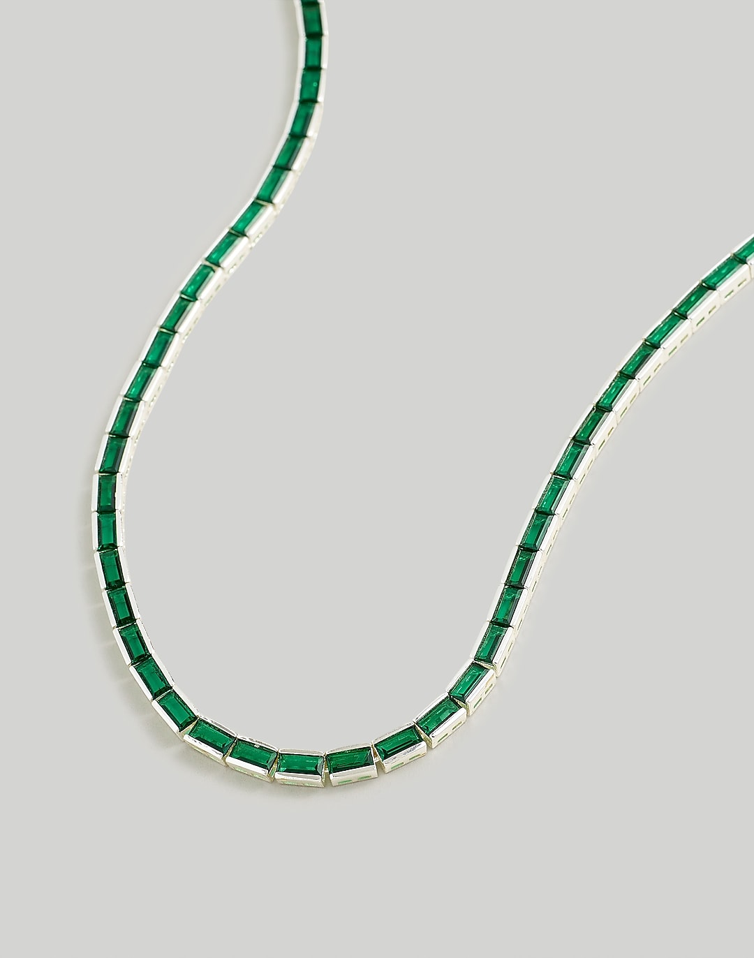 Madewell x Aimee Song Tennis Collection Baguette Crystal Choker Necklace | Madewell