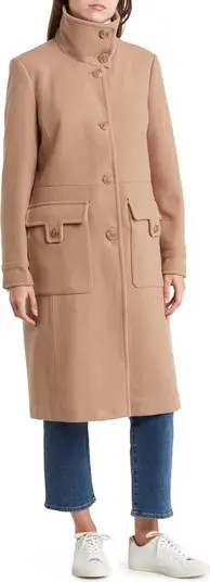 Andrew Marc Almedia Wool Blend Twill Coat | Nordstrom | Nordstrom