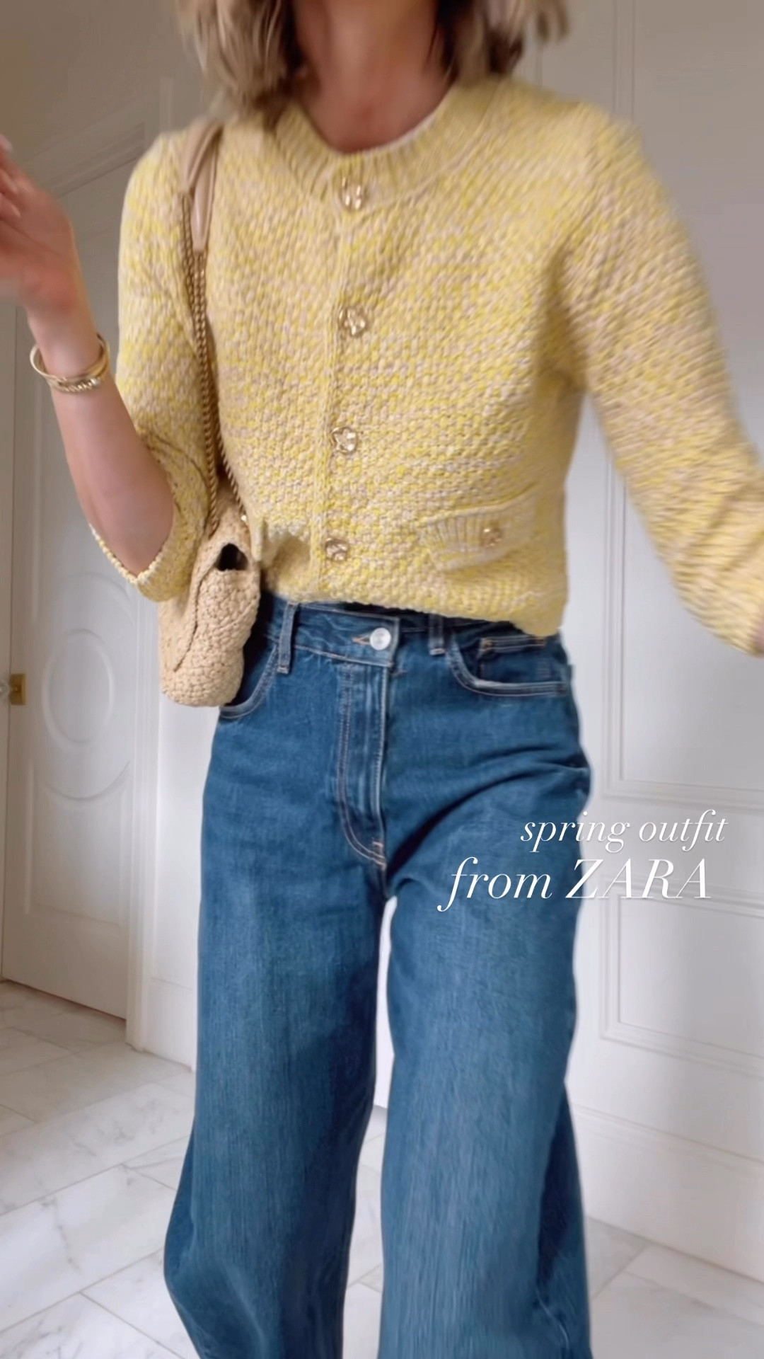 Spring outfit from Zara. I'm wearing size small in my top and jeans size 2

Cellajane 
Spring fashionn

#LTKStyleTip #LTKFindsUnder100 #LTKFindsUnder50