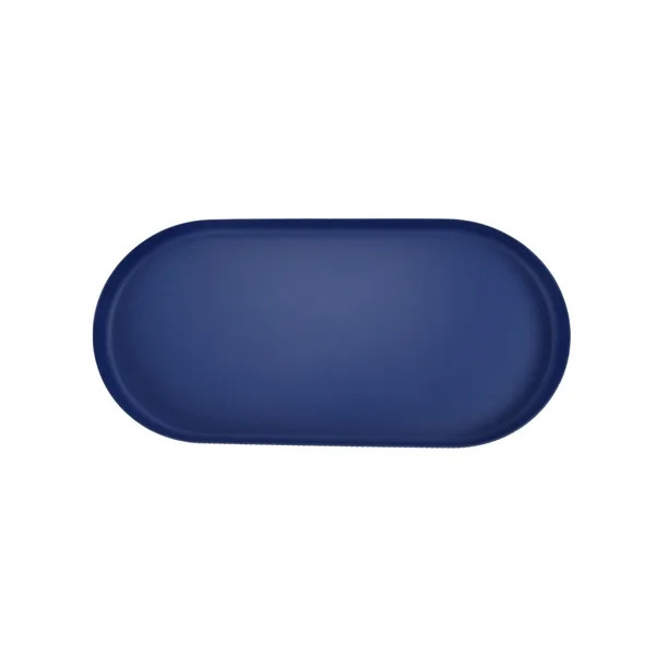 Mainstays 20-inch Eco-Friendly Bamboo Melamine Large Oblong Serving Tray, Blue | Walmart (US)
