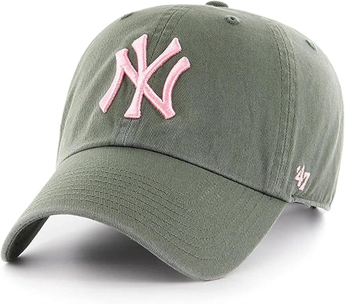 '47 MLB Moss Pink Clean Up Adjustable Baseball Dad Hat Cap, Adult One Size | Amazon (US)