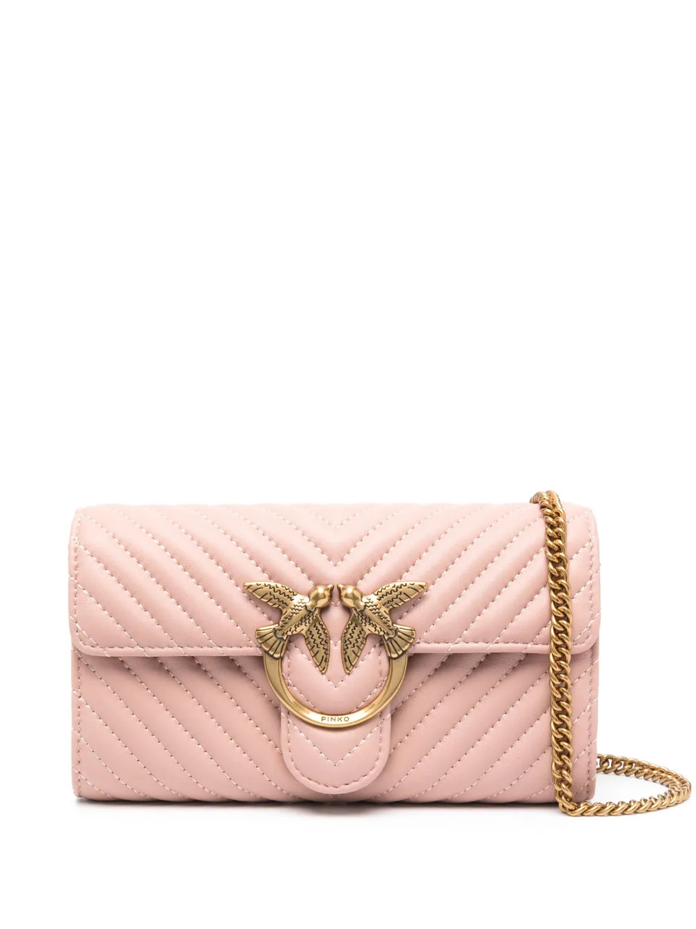 PINKO Borsa a Tracolla Love One In Pelle - Farfetch | Farfetch Global