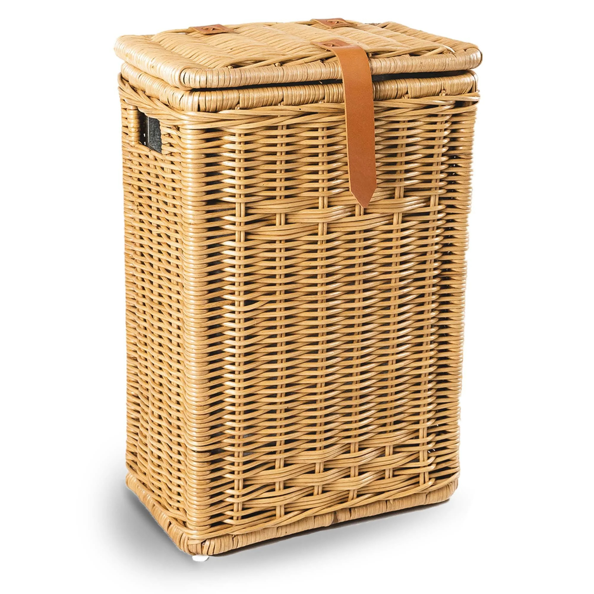 Wicker Kitchen Trash Basket with Metal Liner | The Basket Lady