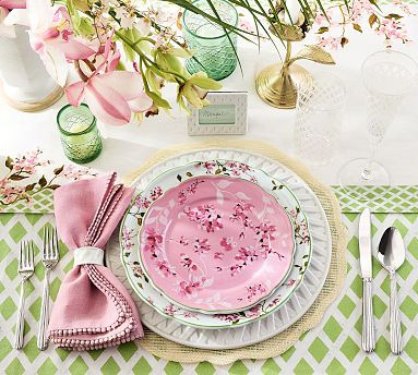 Monique Lhuillier Garden Trellis Salad Plates - Set of 4 | Pottery Barn (US)