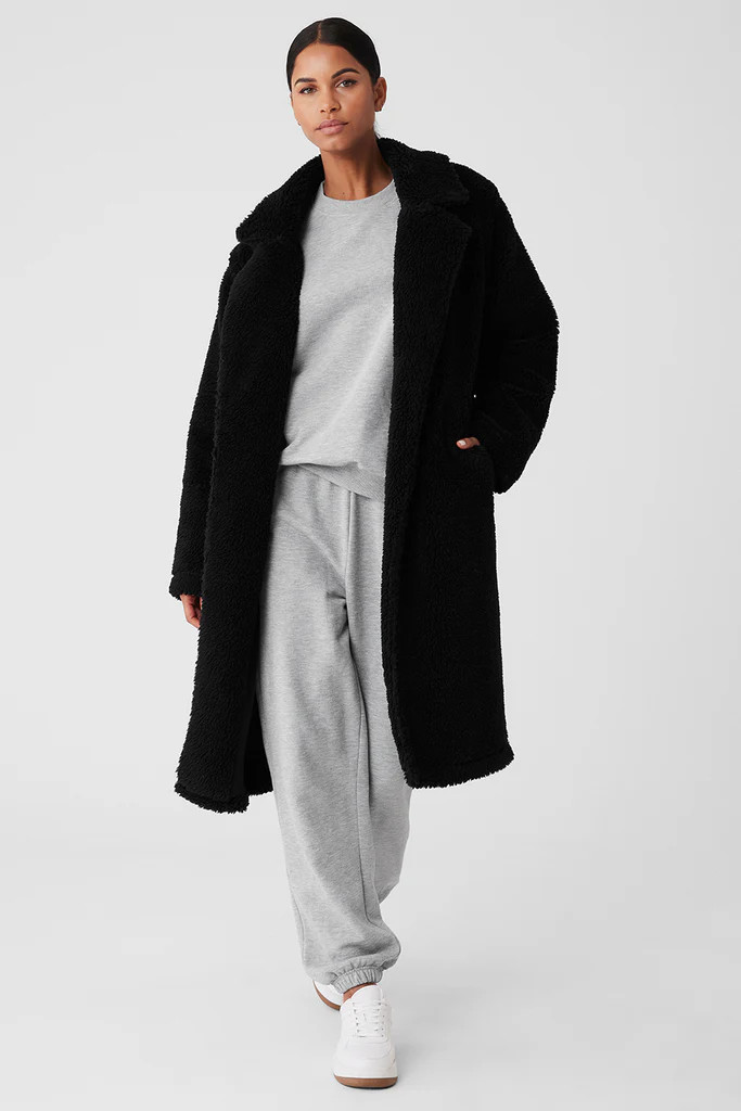 Oversized Sherpa Trench - Black | Alo Yoga (US)