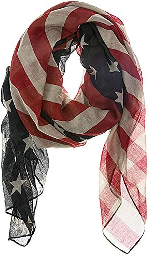 LRRH Vintage American Flag Scarf | Amazon (US)