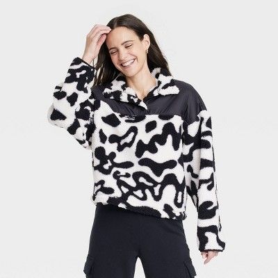 Women's Pattern Graphic Faux-Fur Jacket | Target