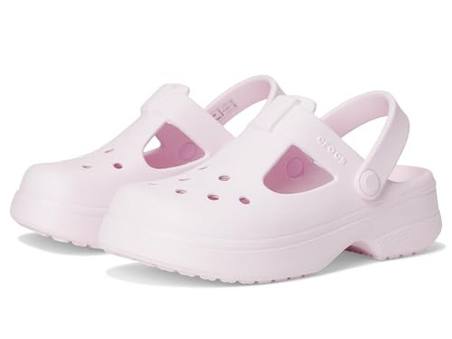 Crocs Unisex's Classic Mary Jane Clogs (Toddler) Pink Milk 9 Medium | Amazon (US)