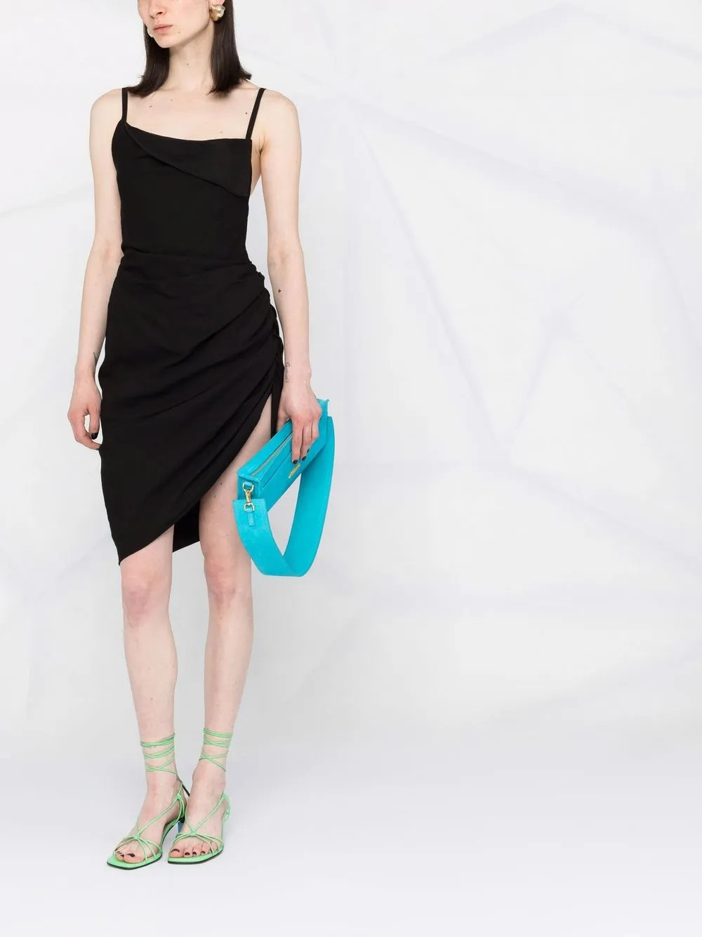 Saudade draped dress | Farfetch (US)