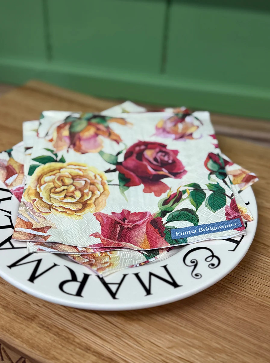 Pink Roses Lunch Napkins | Emma Bridgewater (UK)