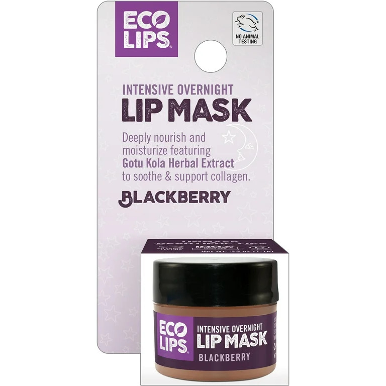 Eco Lips Blackberry Intense Overnight Lip Mask  0.25 oz. | Walmart (US)