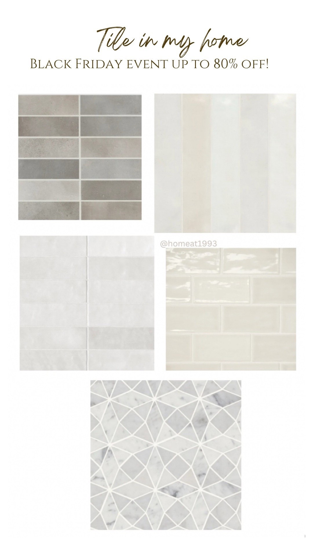 all tile in my home is on Wayfair’s Black Friday sale right now with up to 80% off and free shipping! 

#ad #wayfair #wayfairpartner #paidlinks @wayfair tile, wayfair finds, home finds, bathroom materials, kitchen remodel, bathroom renovation  

#LTKCyberWeek #LTKHome #LTKSaleAlert