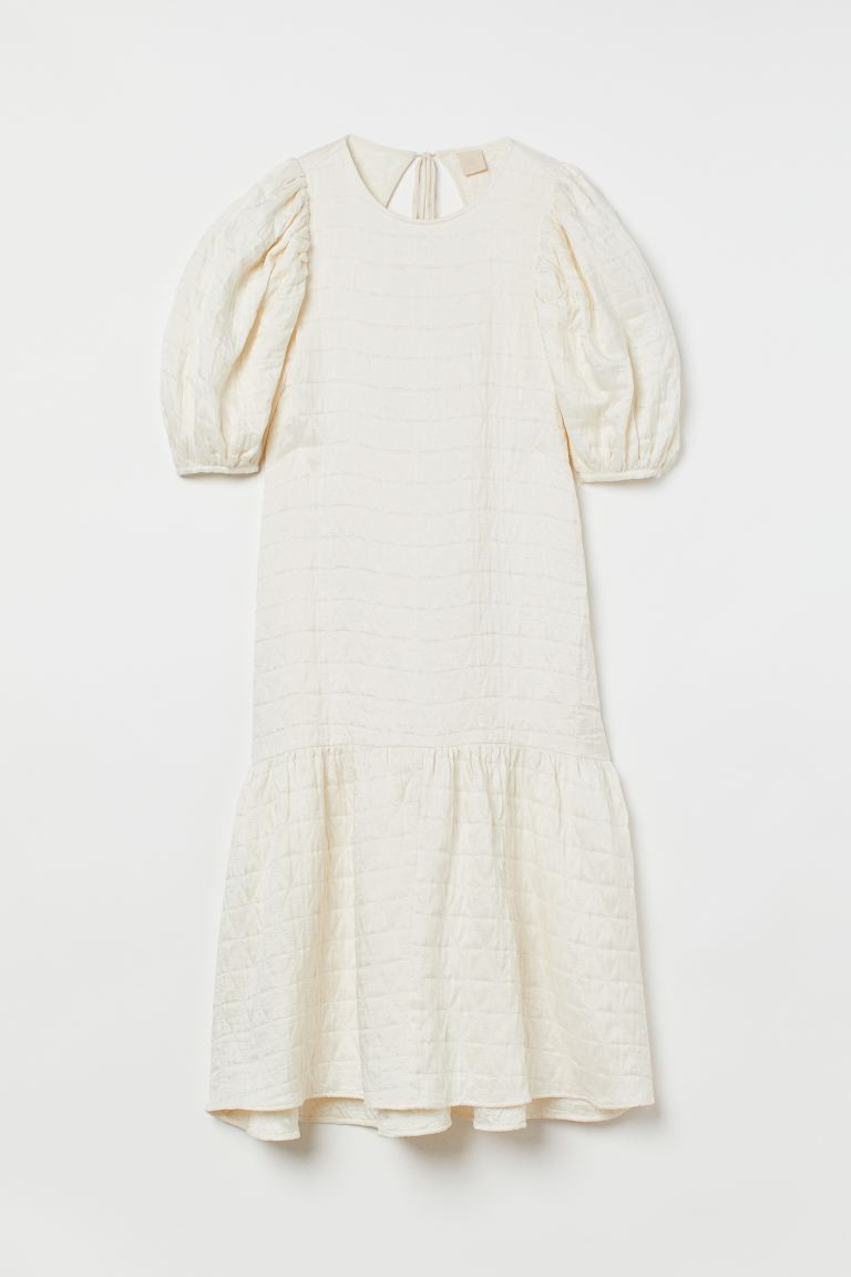Long Puff-sleeved Dress | H&M (US + CA)