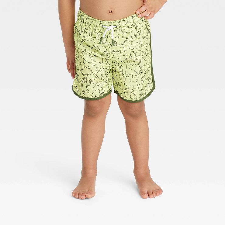 Toddler Boys' Dinosaur Swim Shorts - Cat & Jack™ Green | Target