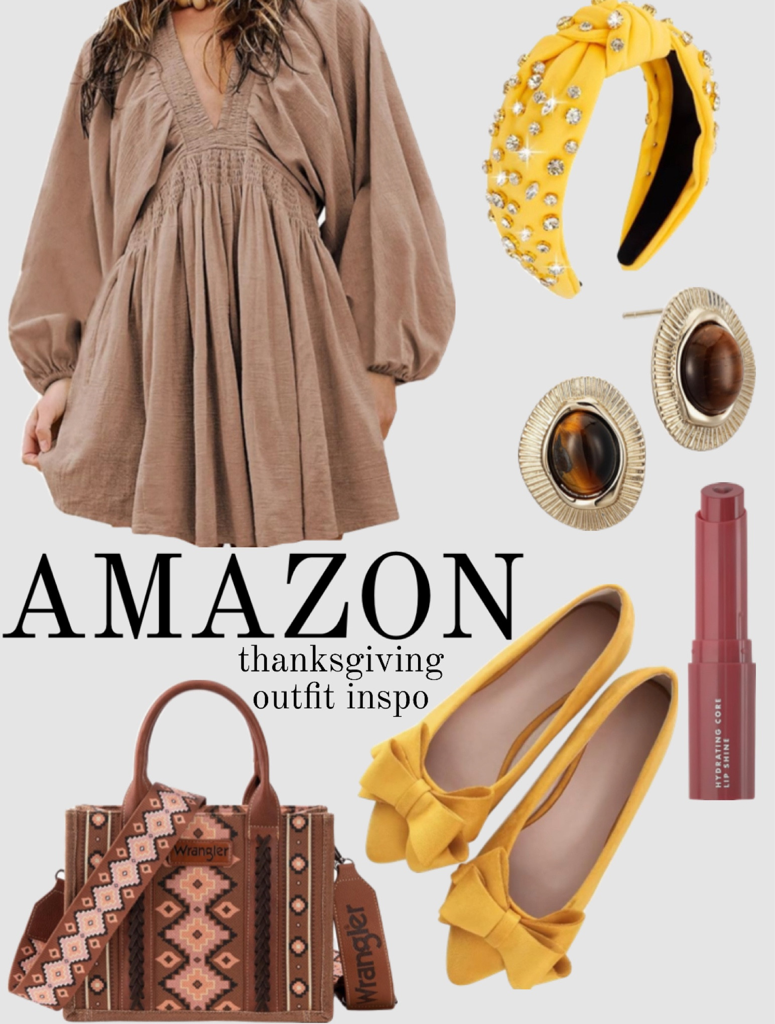 two options for the dress & the bag is on an amazing sale rn!!
thanksgiving outfit inspo amazon, thanksgiving outfit, thanksgiving outfit women, fall outfits, fall fashion, fall shoes, fall skirt, gold chunky jewelry, amazon gold jewelry, boho dress, boho outfits, free people, boho western, boho chic, boho fashion, boho addict, free people doop, free people amazon, free people dress, flowy dress, amazon fashion, amazon dress, amazon fall fashion, amazon fall dress, pointed flats, headband outfit, beige dress, western outfit, western fall outfits, womens headbands, bow shoes, western purse, boho purse


#LTKHoliday #LTKCyberWeek #LTKFindsUnder50