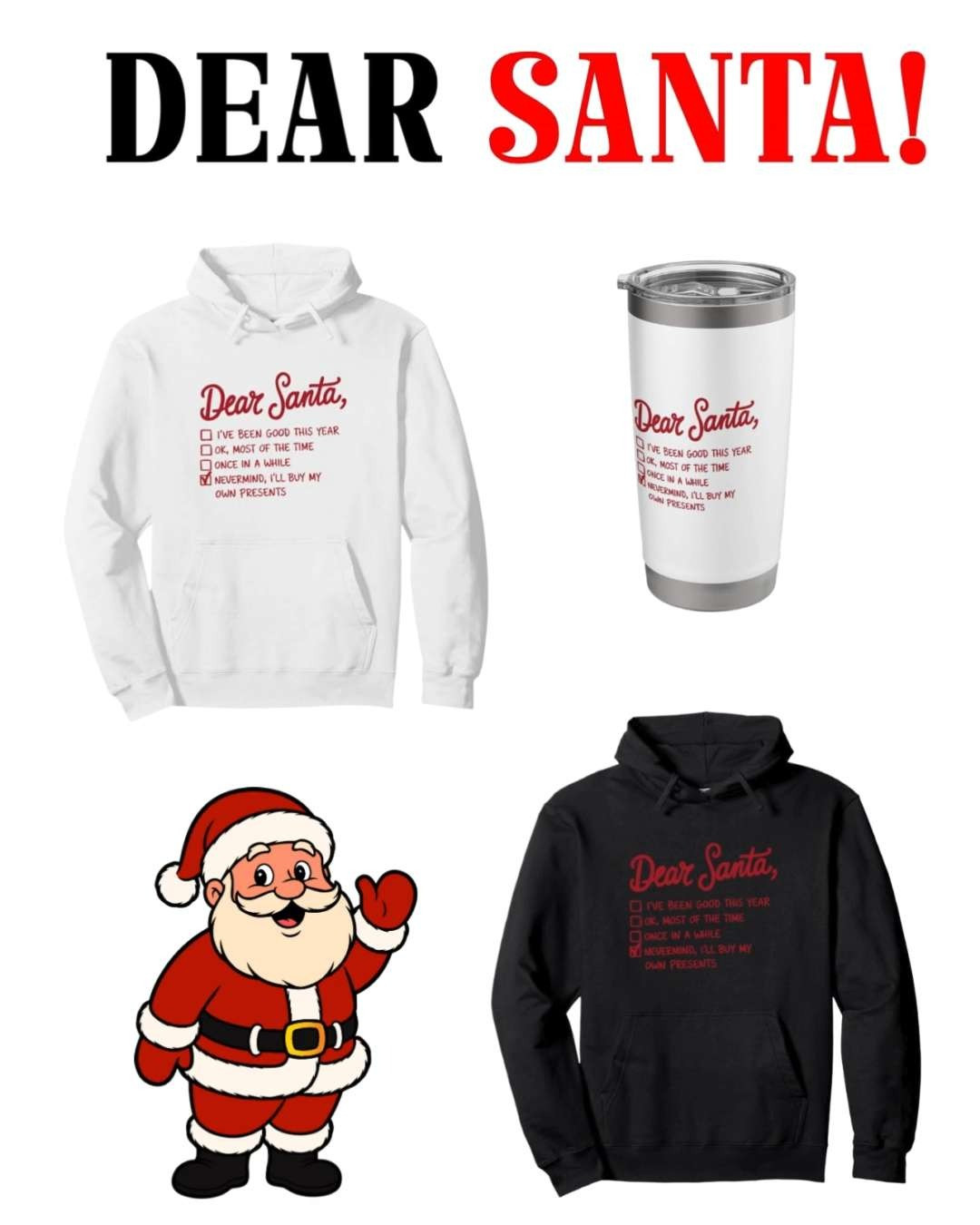 This festive “Dear Santa” graphic sweatshirt is the perfect mix of cozy and sassy for the holiday season 🎅🎄 The playful checklist design adds just the right amount of humor, making it ideal for Christmas parties, gift shopping days, or lounging in festive style. Easy to dress up with jeans or keep comfy with leggings—this one is a holiday favorite you’ll reach for all season long ✨🤍

#LTKHoliday
#LTKStyle
#LTKSeasonal
#LTKUnder50
#LTKFind 

 #LTKGiftGuide #LTKHoliday #LTKSaleAlert