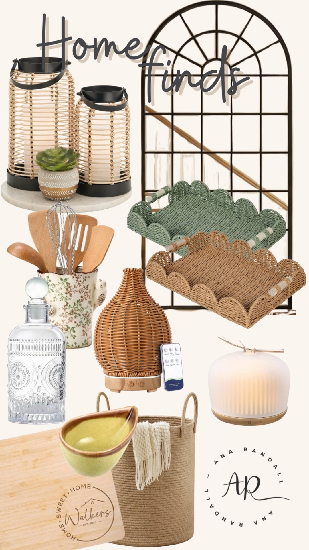 Home Finds 🤍🏡

Little pieces that help turn a house into a place of peace, order, and warmth. Natural textures, woven organizers, scalloped trays, cozy lanterns, and a statement mirror that reflects light and adds timeless charm.

They’re practical finds — chosen to support the rhythm of daily life — yet beautiful enough to elevate every corner. Because keeping a home well-ordered is often a quiet way of caring for the people within it.

Simple beauty, a welcoming atmosphere, and spaces thoughtfully prepared for gathering, serving, and making memories. ✨

😘 Ana.

#LTKdayinmylife #LTKmomlife #LTKHome