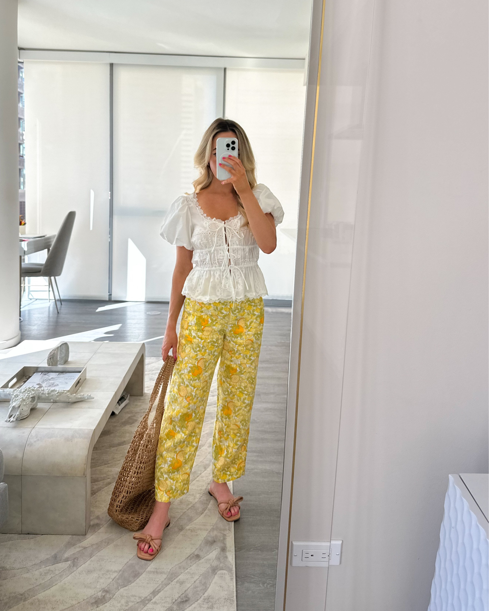 Italy: Daily Outfit

Lemon print pants for Italy vacation: Amalfi Coast or Capri: Styled with a breezy white top and chic sandals.

ootd style fashion, travel outfit, euro trip, vacation, linen pants; eyelet top, white top, warm weather outfit 

#LTKTravel #LTKSeasonal #LTKShoeCrush
