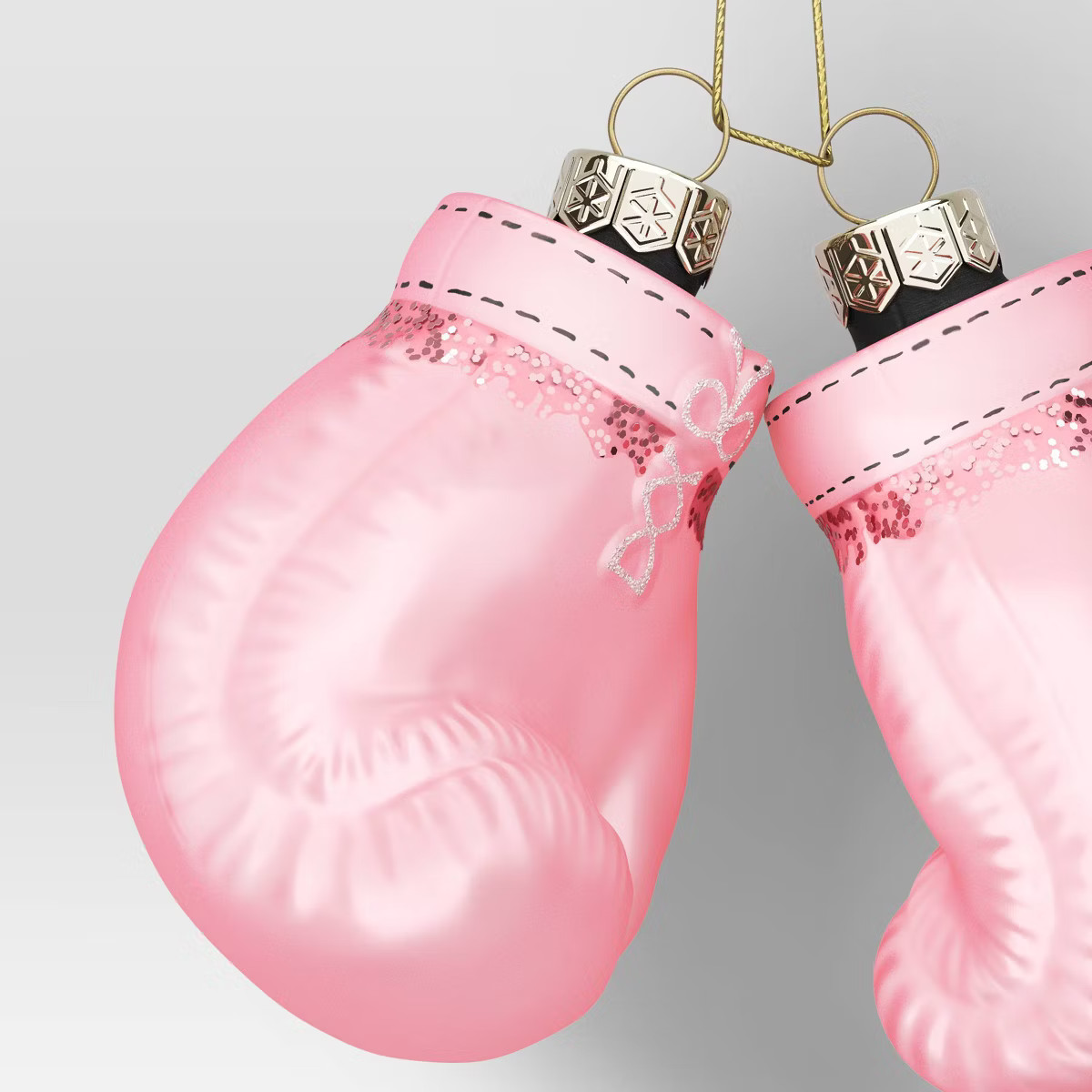 Christmas Glass Pink Boxing Glove Ornament - Wondershop™ | Target