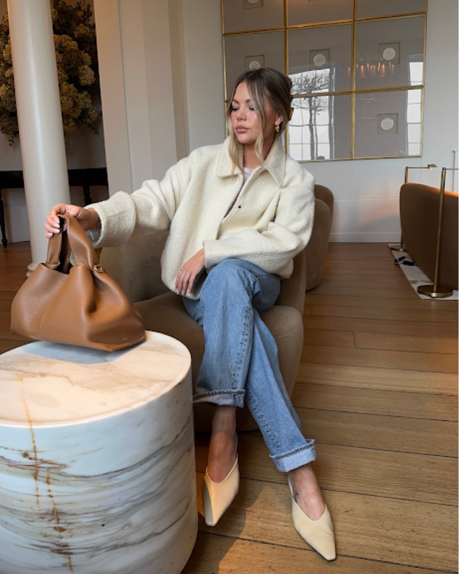 Mango, & Other stories, Polene, Asos, Vestiaire collective, Ebay, Amazon, transitional outfit, transitional style, spring outfit, spring fashion, bomber jacket, tweed jacket, cream bomber jacket, straight leg jeans, Polene bag, leather tote, heeled mules, pointed toe mules, spring outfit ideas, style inspiration 

#LTKSeasonal #LTKstyletip #LTKeurope
