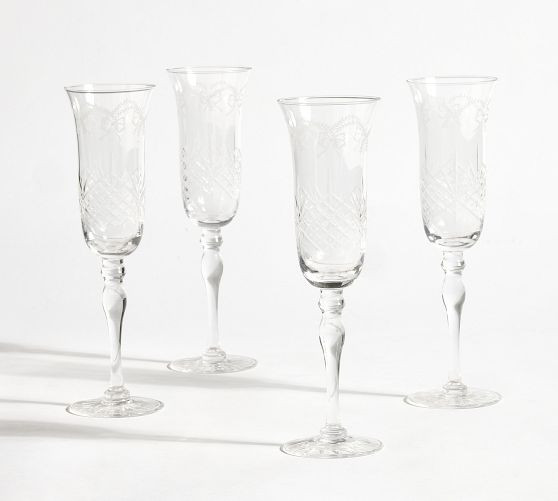 LoveShackFancy Champagne Flutes | Pottery Barn (US)
