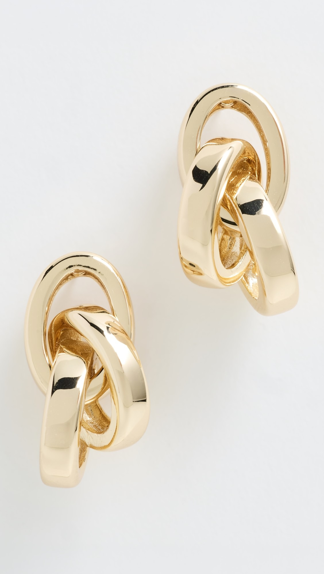 Puffy Interlocked Link Earrings | Shopbop