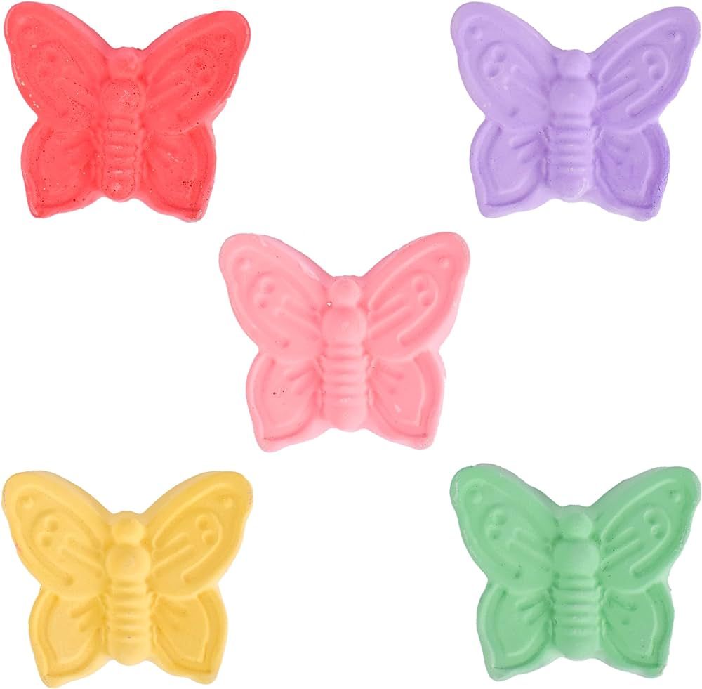 Butterfly Chalk – 5 Pieces of Colorful Sidewalk Chalk | Washable, Non-Toxic For Arts and Crafts... | Amazon (US)