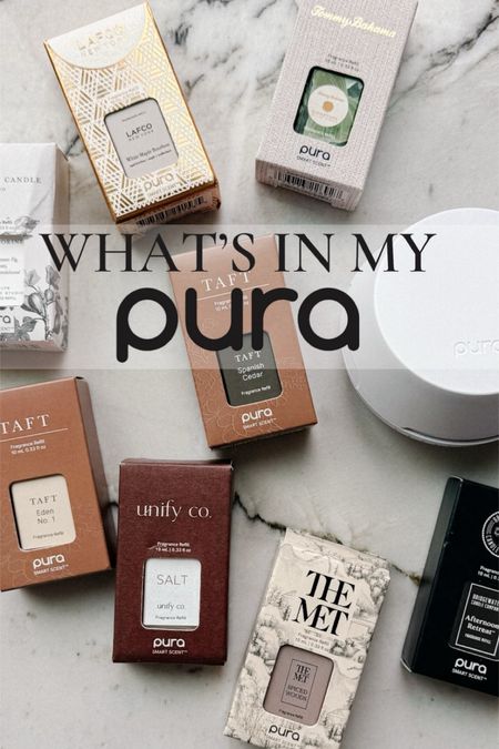 This month’s Pura order! All re orders for me except salt and the met are new. This would make an AMAZING Mother’s Day gift! The white maple bourbon is my favorite scent ever! 👌🏼 

Home fragrance, pura, smart fragrance, Mother’s Day, gift guide, gifts for her 

#LTKfindsunder50 #LTKhome #LTKSeasonal