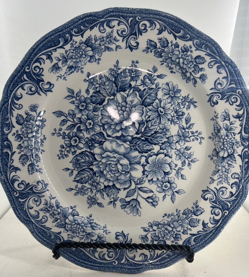 Avondale Ironstone by J & G Meakin Royal Staffordshire England Blue and White Dinner Plate - Etsy | Etsy (US)